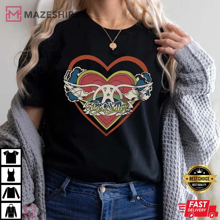 Aerosmith Rainbow Heart Best T-Shirt