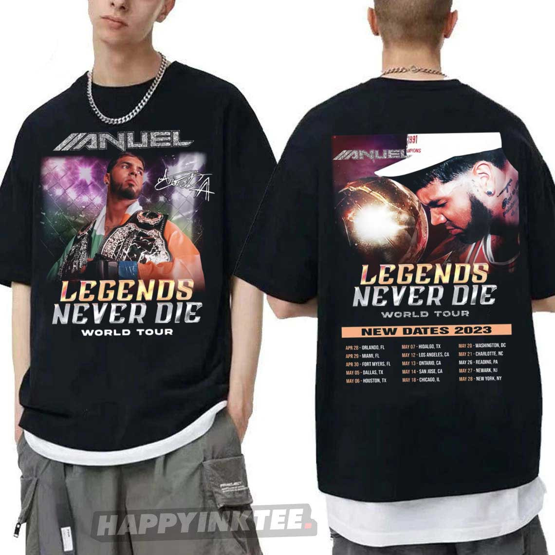 Anuel AA Tour Rapper 2023 Gift For Fan T-Shirt - Bring Your Ideas, Thoughts And Imaginations Into Reality Today