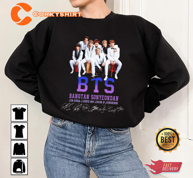 BTS Group Members HOT Designed T-Shirt Corkyshirt.com