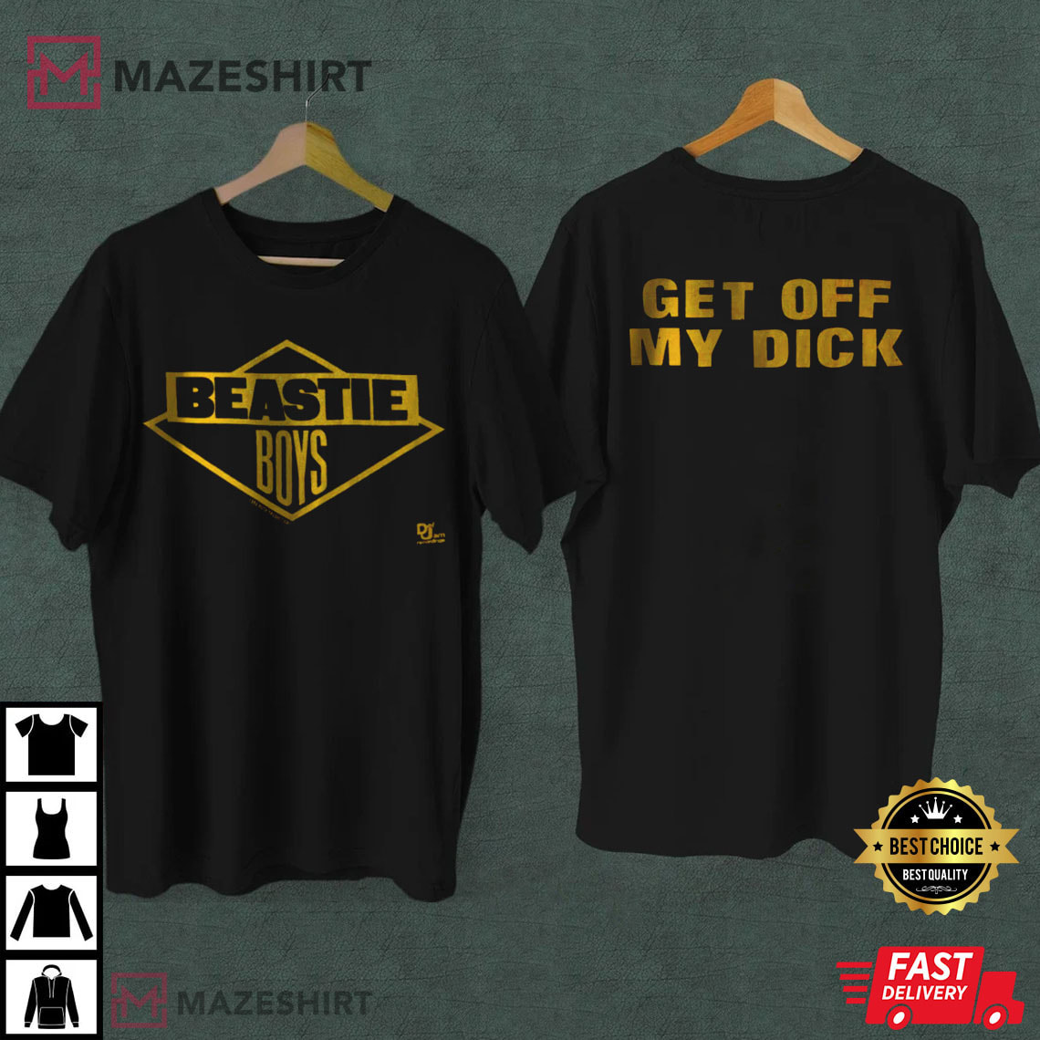 Beastie Boys Get Off My Dick Run DMC Rap Tour T-Shirt