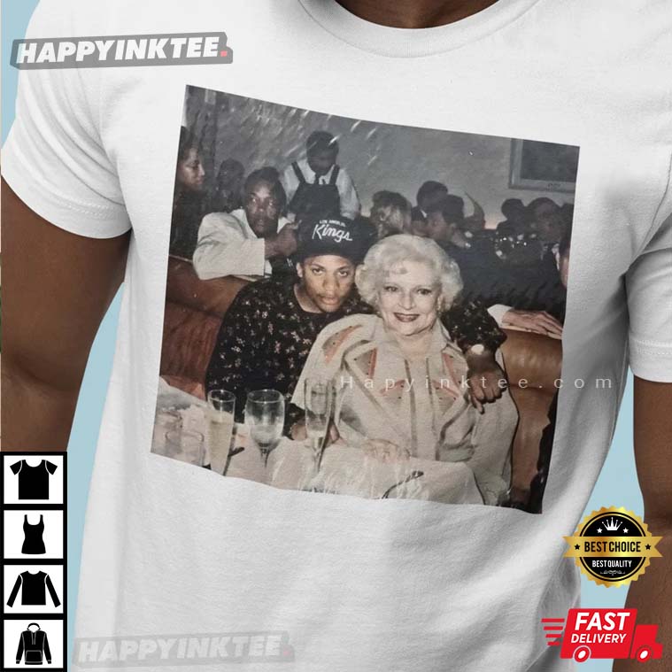 Betty White Golden Eazy-E Compton Color Mashup Rare T-Shirt