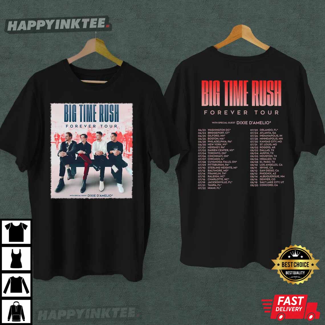 Big Time Rush Forever Tour 2022 Best T-Shirt