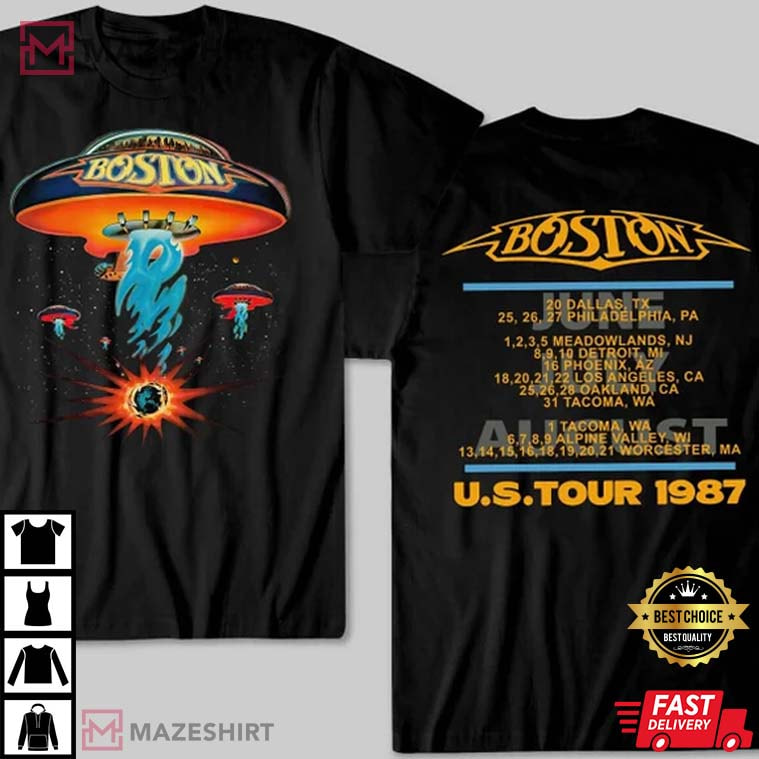 Boston Rock Band Concert Tour 1987 T-Shirt