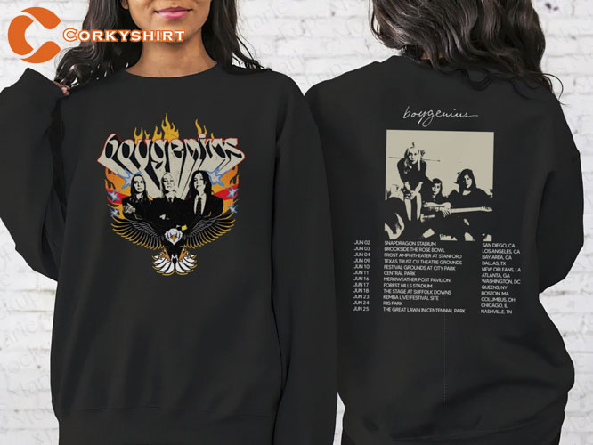 Boygenius Rock Band Tour 2023 Indie The Record Lover Hoodie