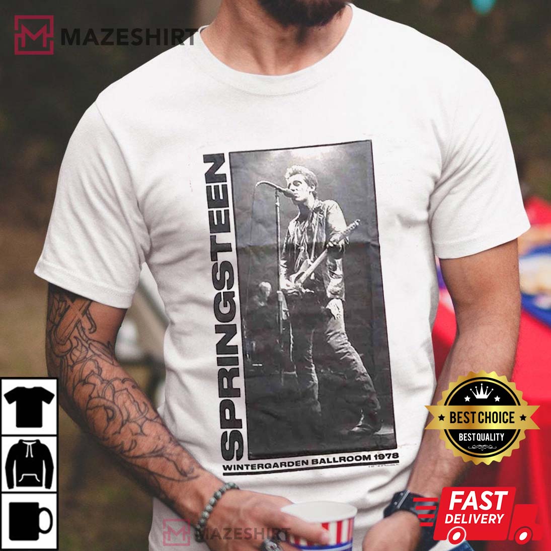 Bruce Springsteen Wintergarden Photo Best T-Shirt