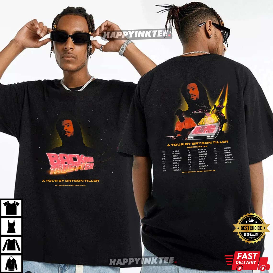 Bryson Tiller Back And I’m Better Tour 2023 T-Shirt