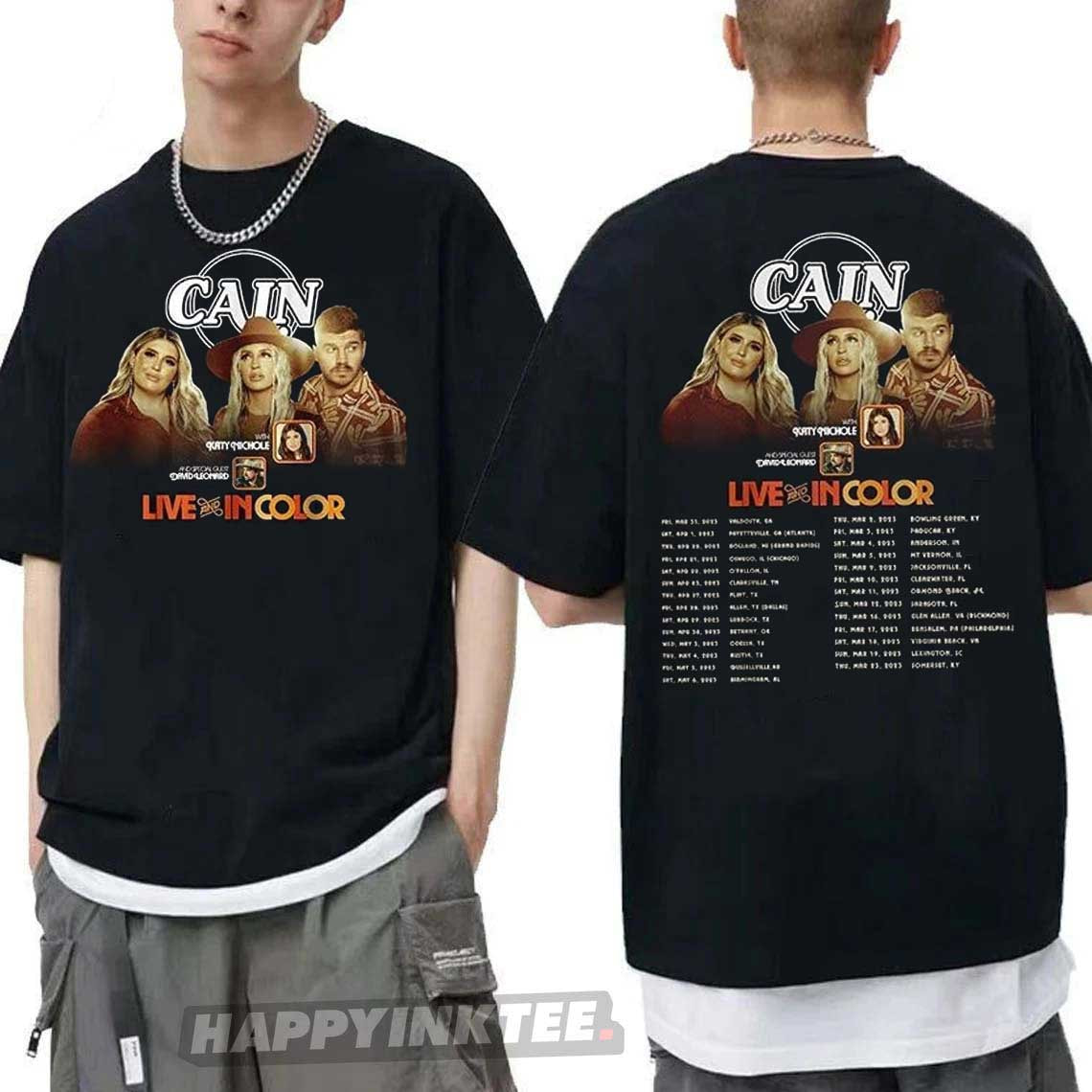 Cain Band World Tour 2023 Setlist T-Shirt - Bring Your Ideas, Thoughts And Imaginations Into Reality Today