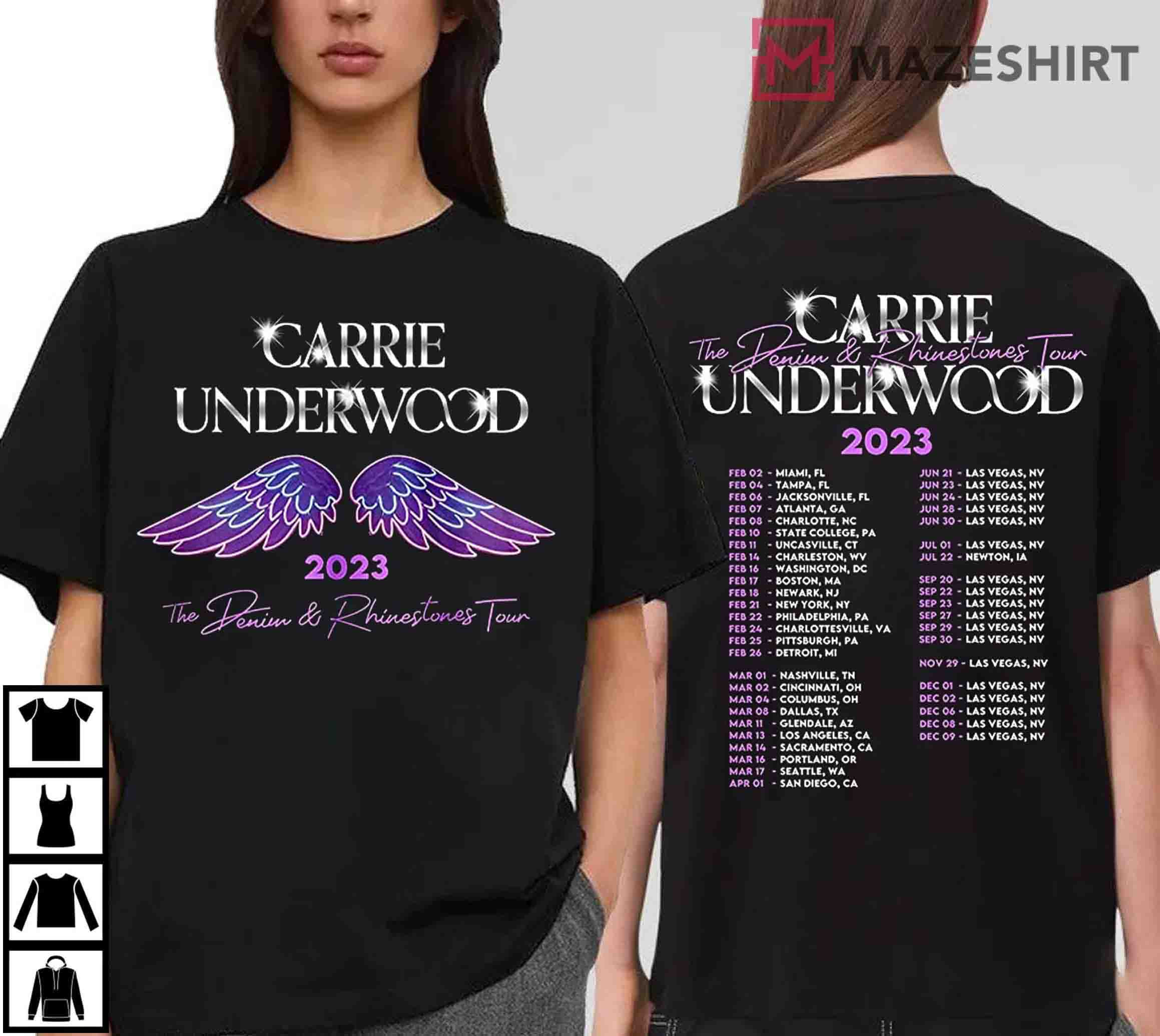 Carrie Underwood Denim And Rhinestones T-Shirt