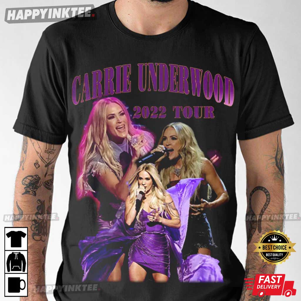 Carrie Underwood Denim and Rhinestones Tour T-Shirts, Carrie Underwood Fans  T-Shirts sold by Initial Salaidh, SKU 40191967