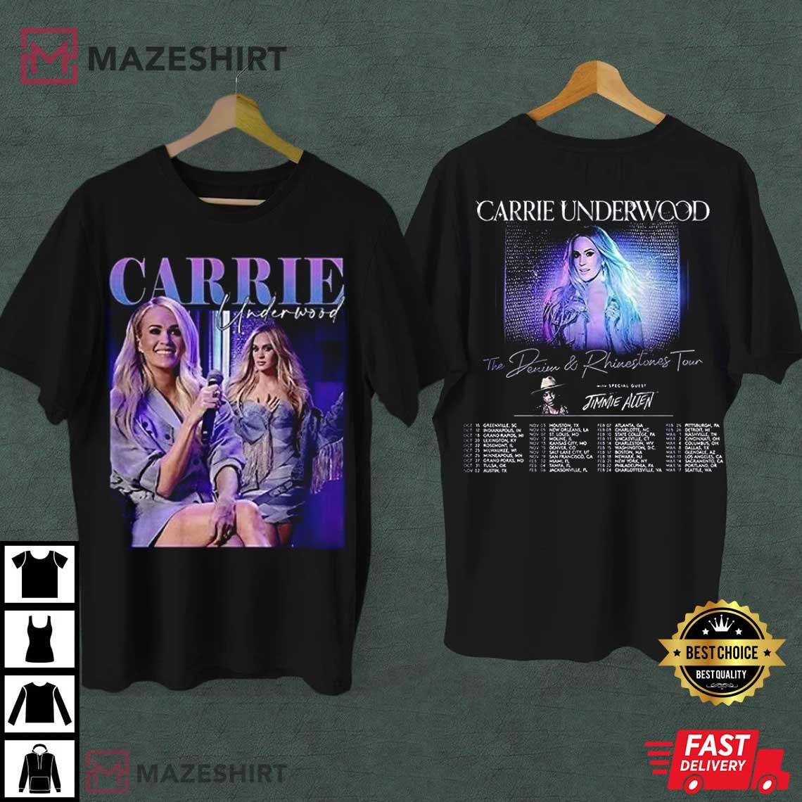 Carrie Underwood Denim And Rhinestones Tour 2022 T-Shirt