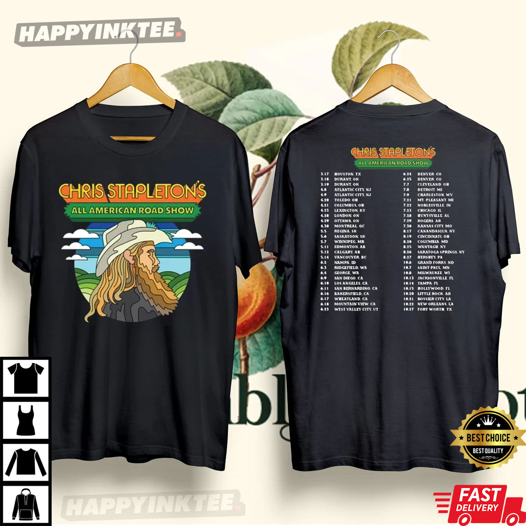 Chris Stapleton American Road Show 2022 Tour T-Shirt