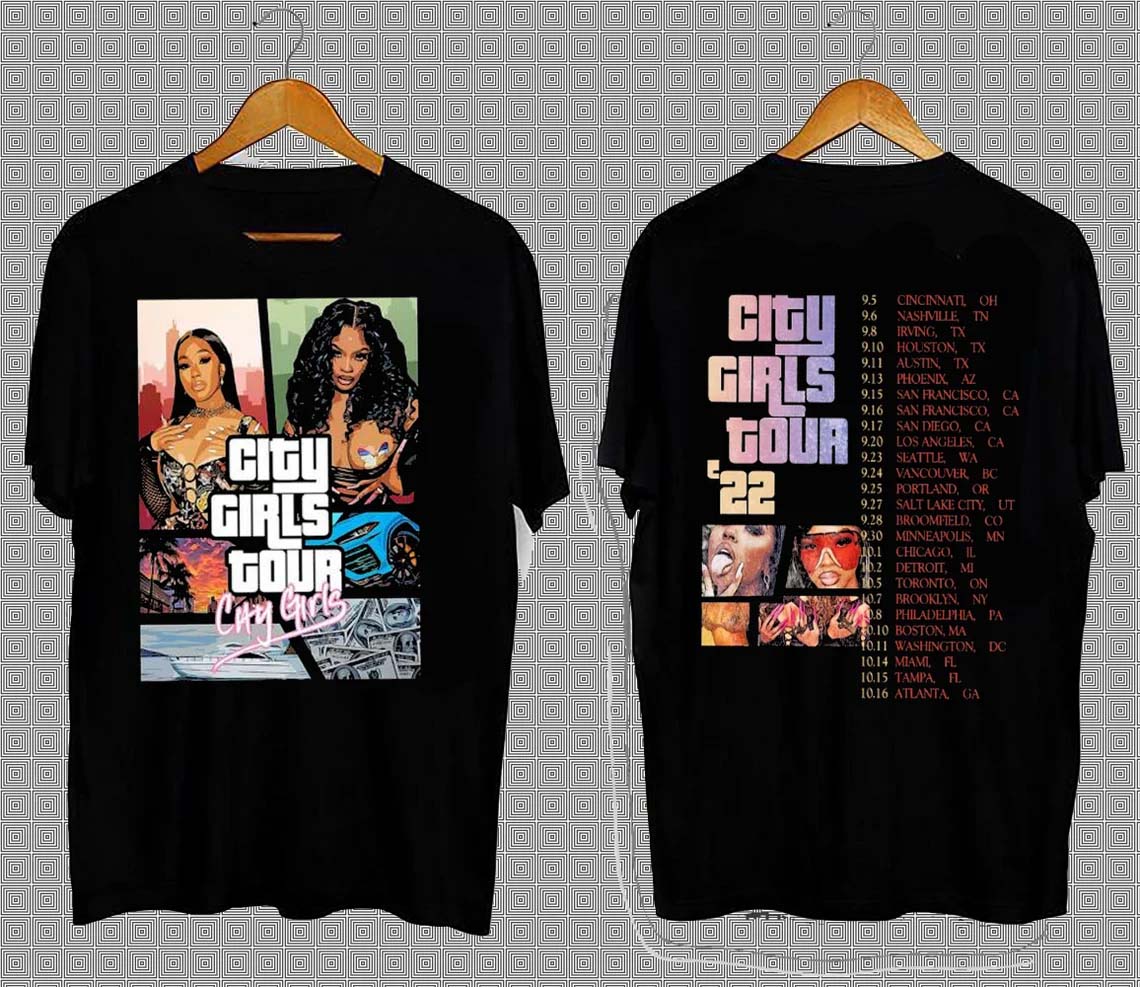 City Girl 2022 Tour Merch Tour GTA Style T-Shirt