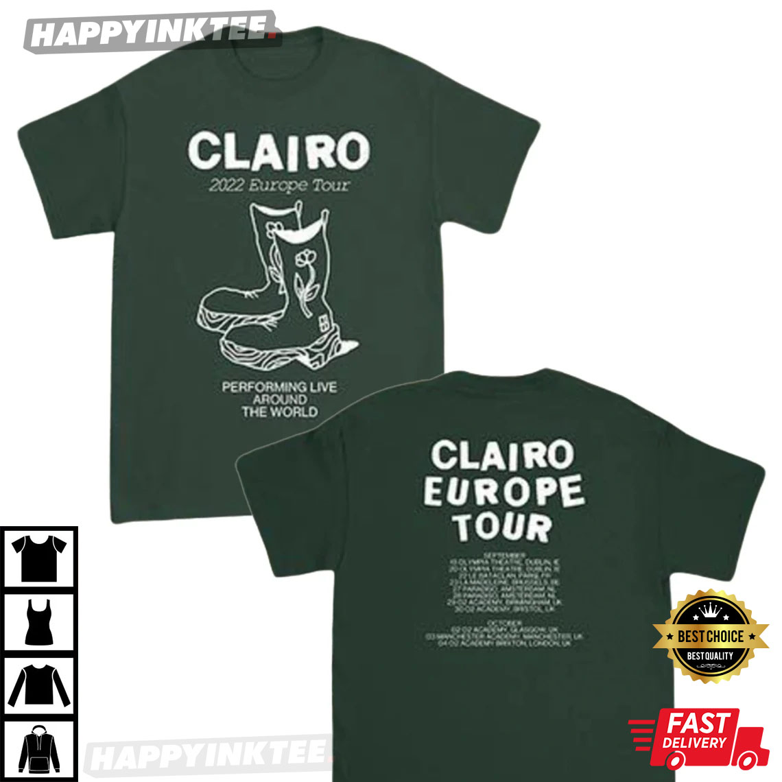 Clairo 2022 Europe Tour Sling T-Shirt