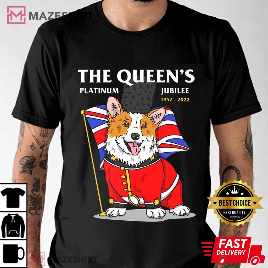 D3 The Queen's Platinum Jubilee 2022 Corgi Best Shirt