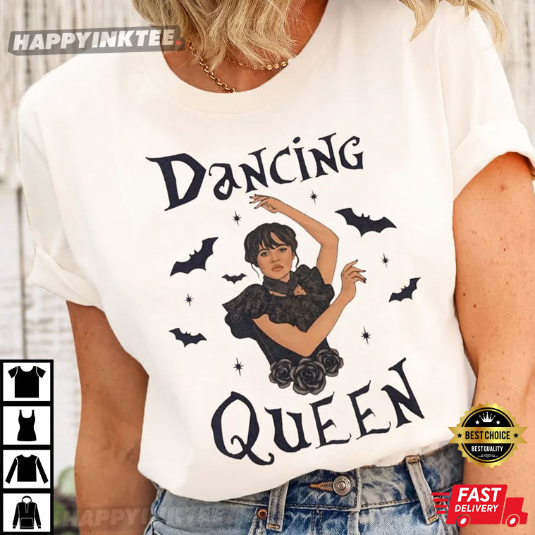 Dancing Queen Jenna Ortega In The Wednesday Series T-shirt