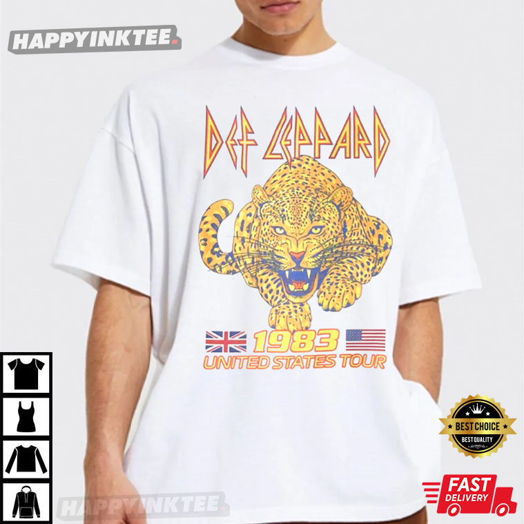 Def Leppard 1983 Rock Band T-Shirt