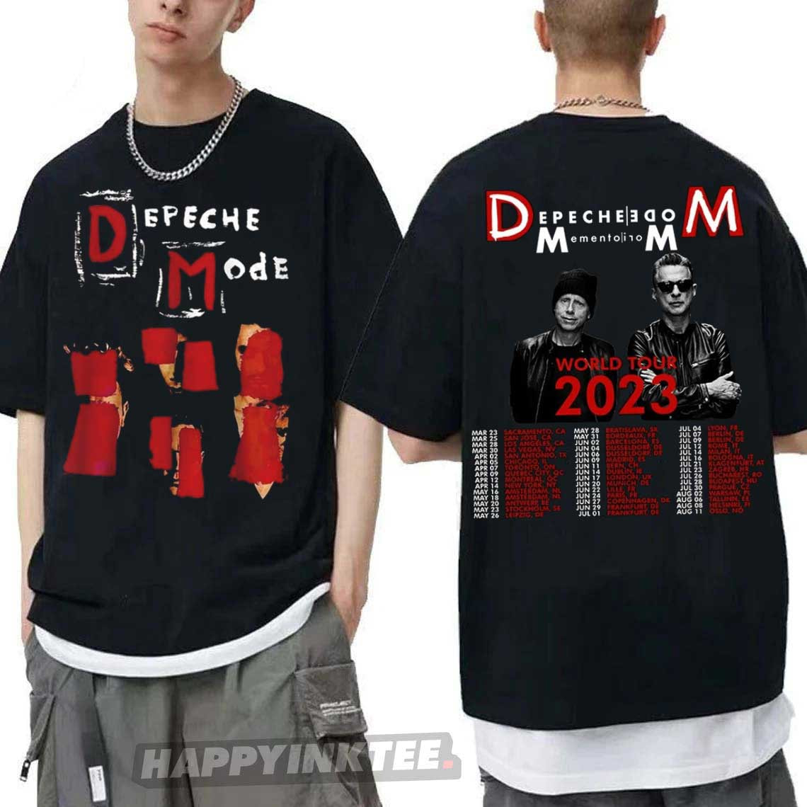 Depeche Mode Memento Mori World Tour 2023 Merch T-Shirt