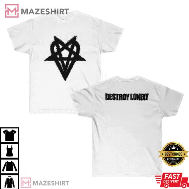 Destroy Lonely Heartagram Hip Hop Rap Gift For Fan T-Shirt