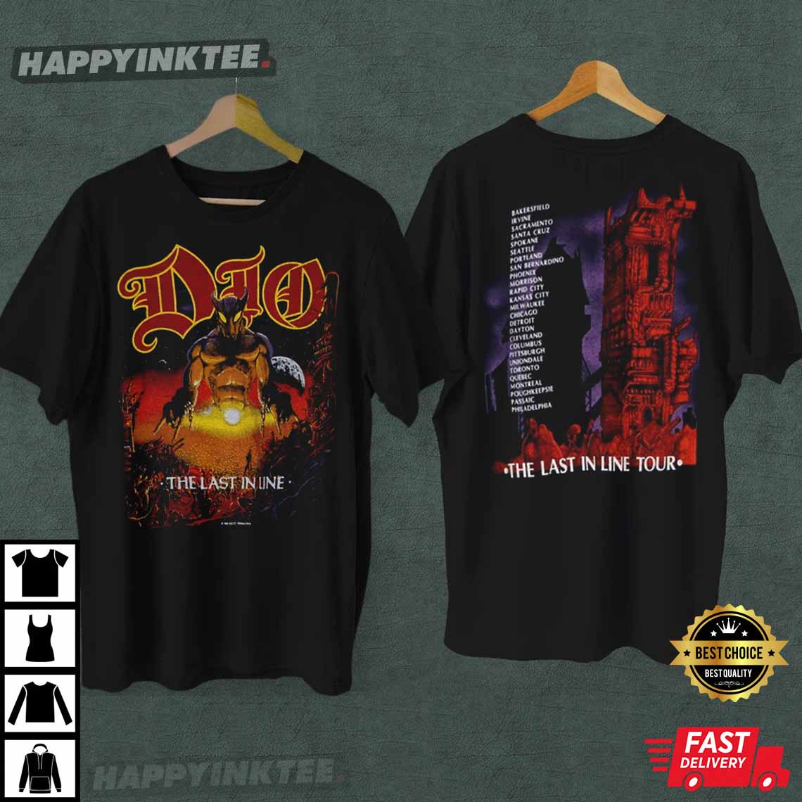 Dio The Last In Line Tour Gift For Fan T-Shirt