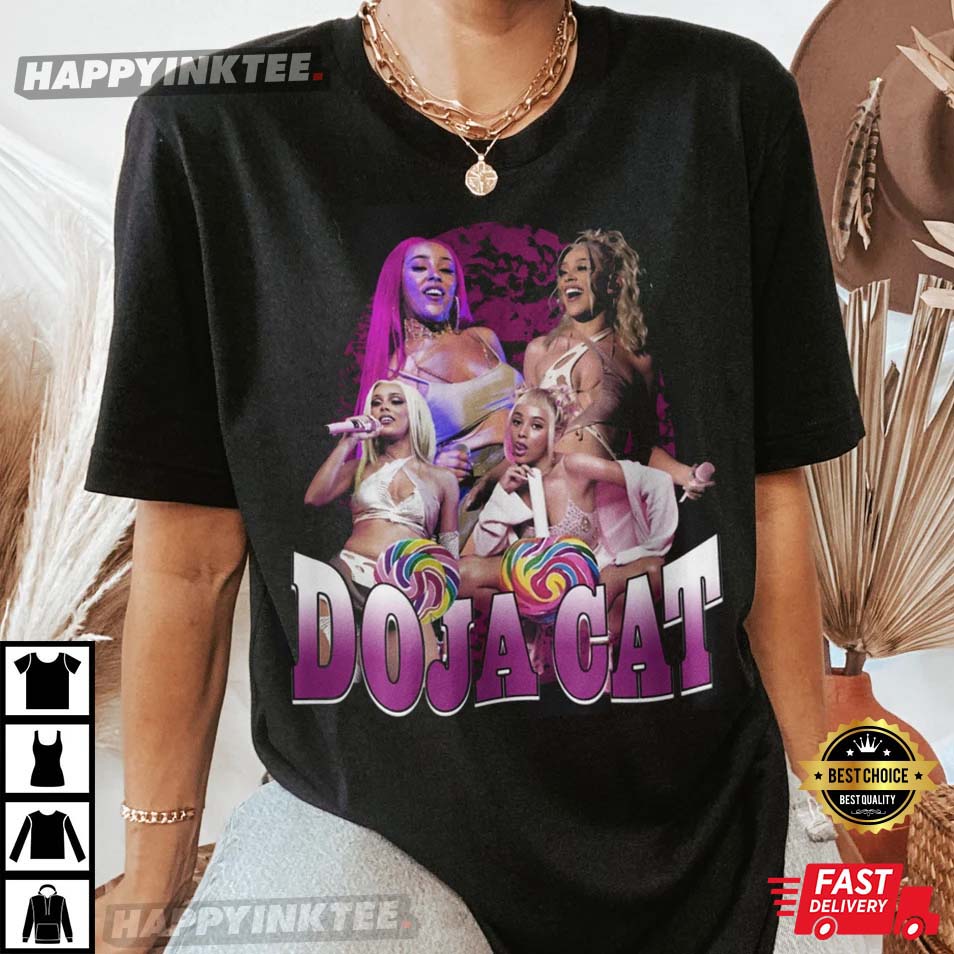 Doja Cat 90s Inspired Retro Vintage Singer Rapper T-Shirt