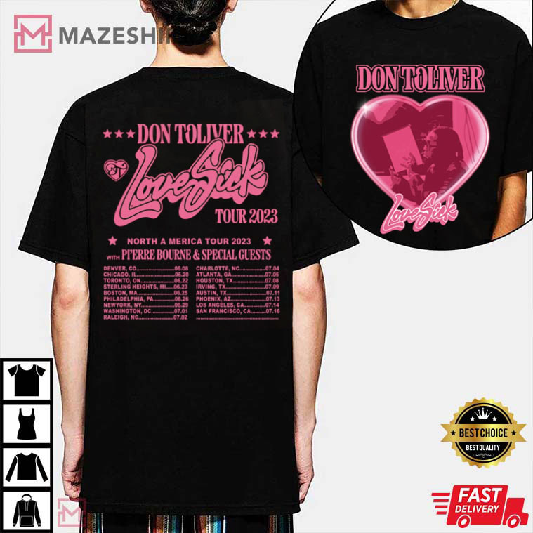 Don Toliver Love Sick Tour 2023 Gift For Fan T-Shirt