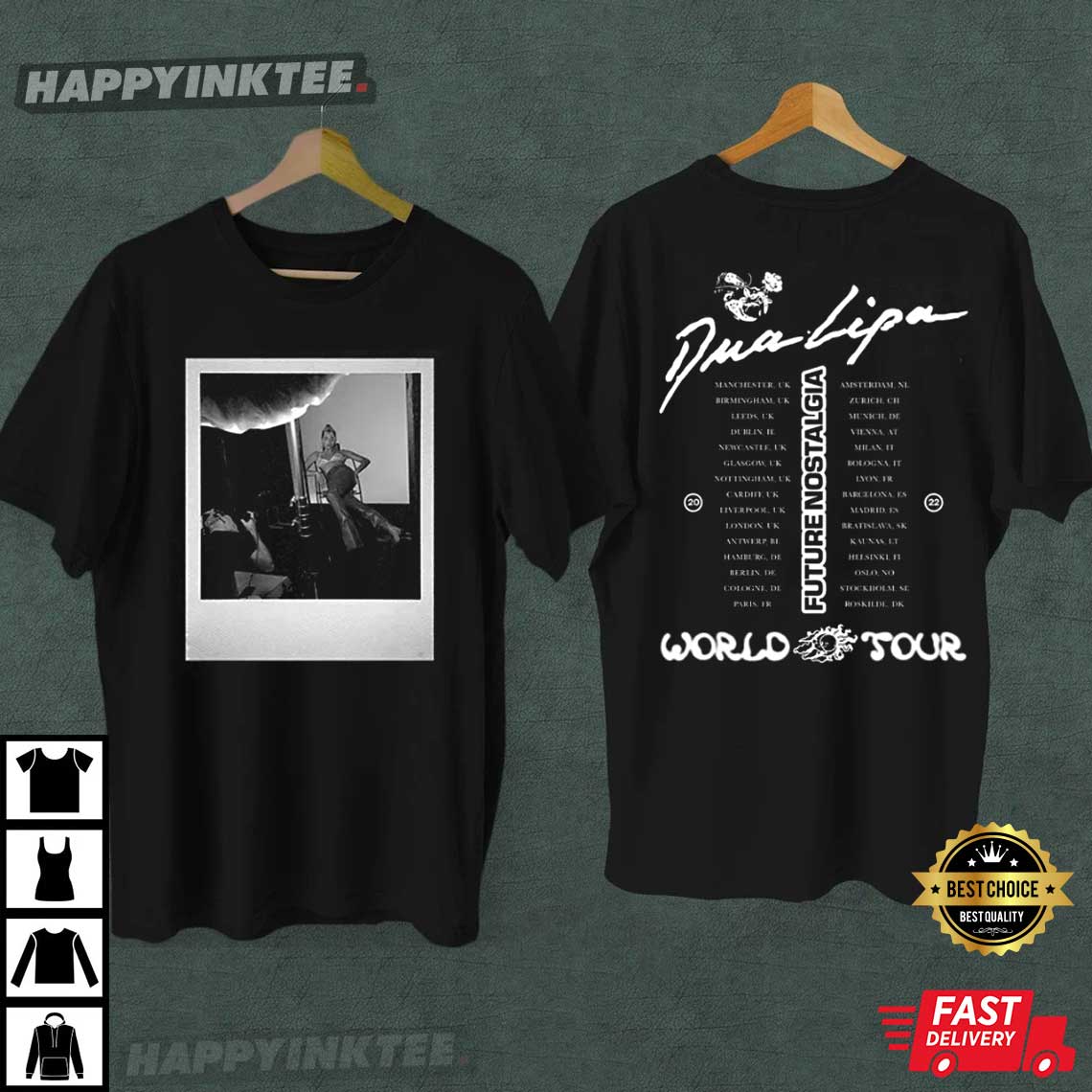 Dua Lipa Future Nostalgia World Tour Gift For Fan T-Shirt