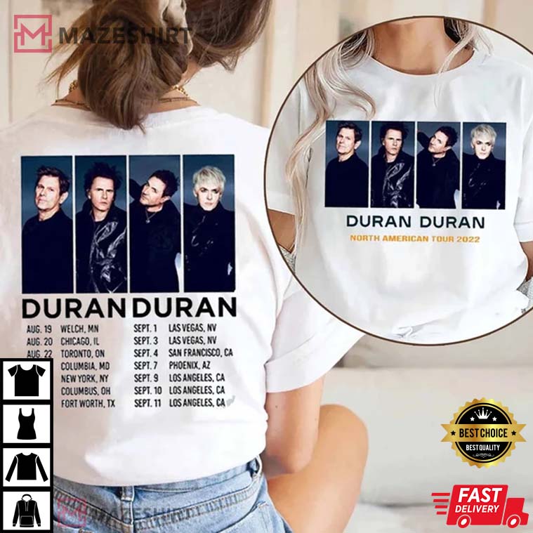 Duran Duran North American Tour 2022 Best T-Shirt