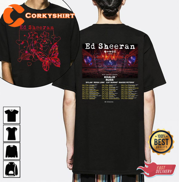 Ed Sheeran 2023 Music Tour Shirt Design