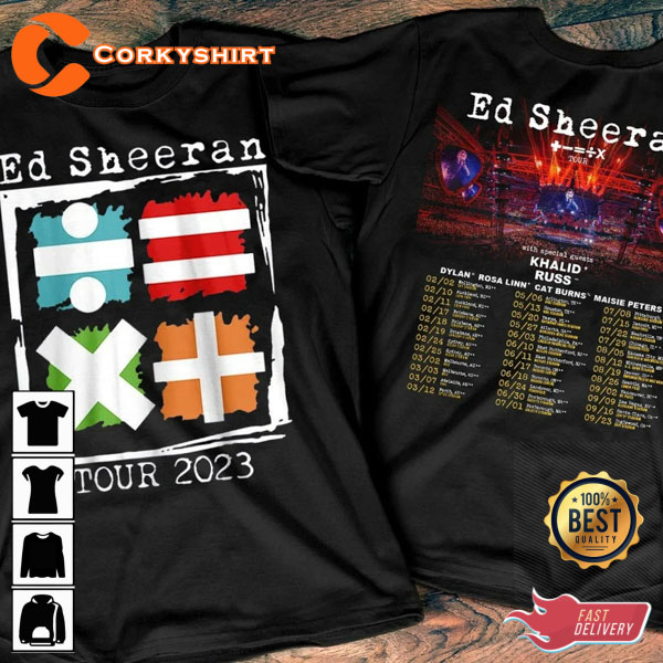 Ed Sheeran Mathematics Tour Australia - US 2023 Unisex Shirt Design