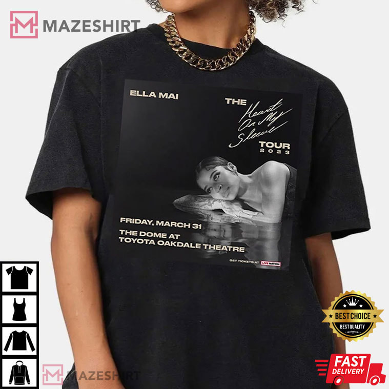 Ella Mai Heart On My Sleeve Tour 2023 T-Shirt