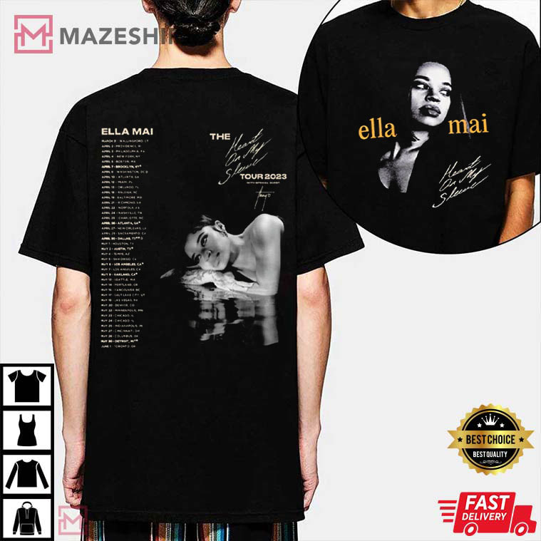 Ella Mai The Heart On My Sleeve Tour 2023 Merch T-Shirt