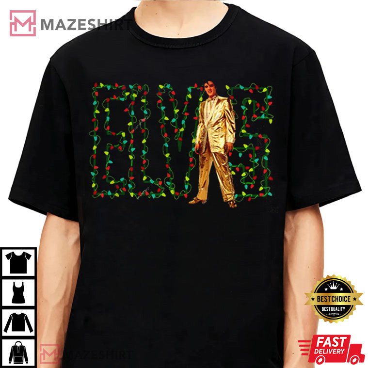 Elvis Presley Christmas Shirt, The King Of Rock 'N Roll Best T-Shirt