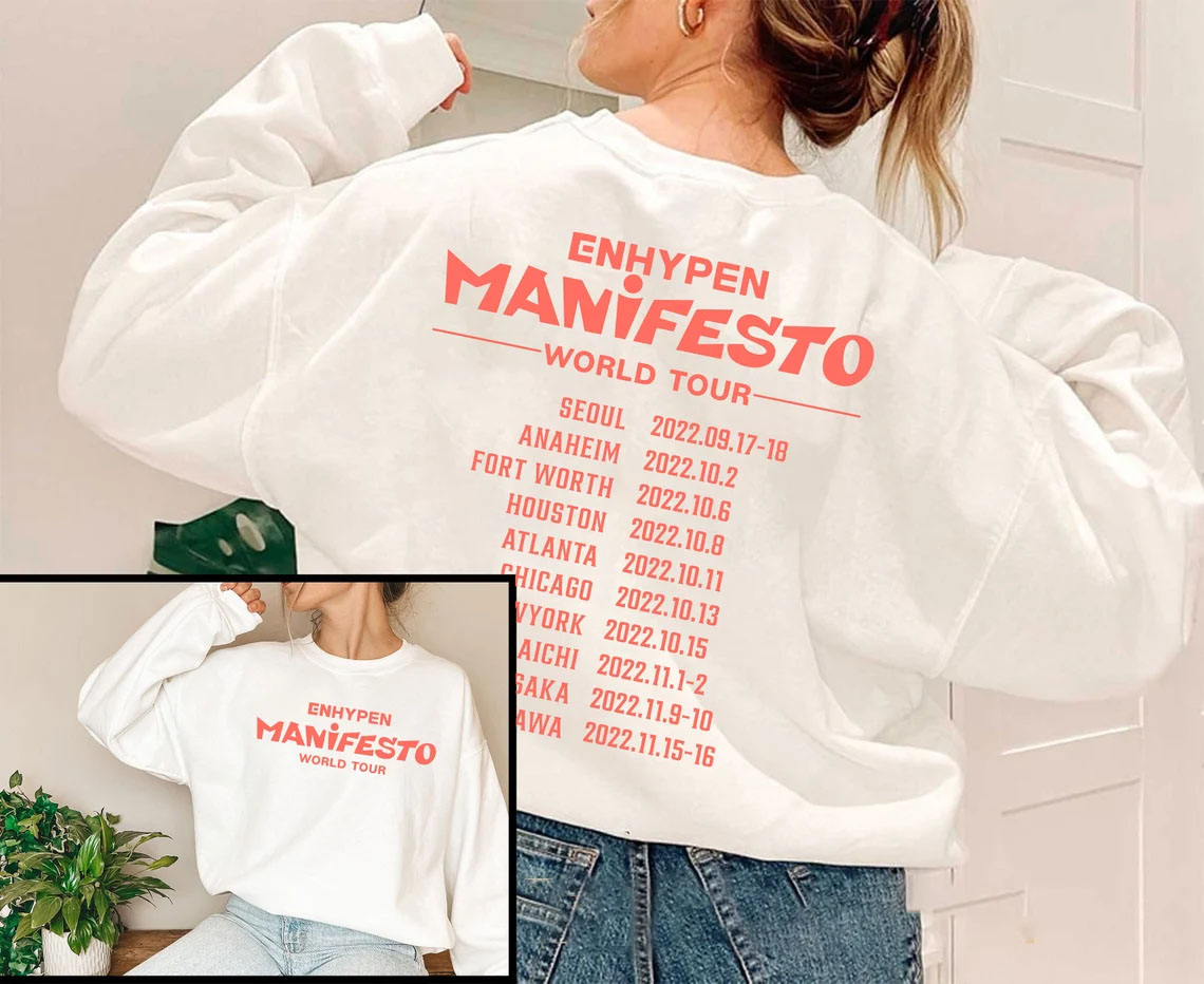 本店激安 ENHYPEN manifestoワルツ Tシャツ - タレントグッズ