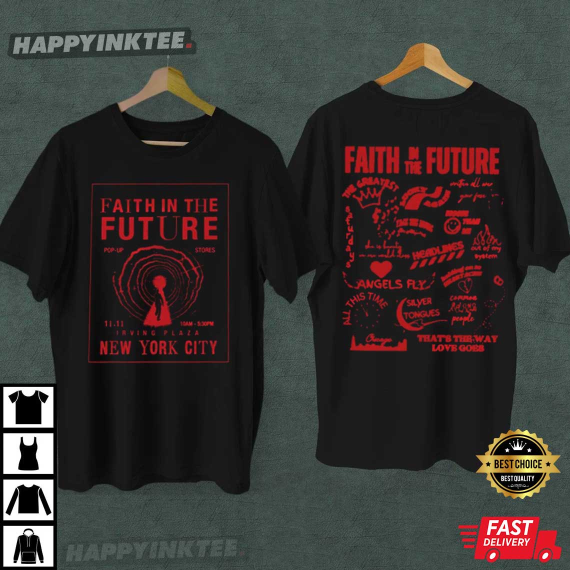 Faith In The Future World Tour 2023 T-Shirt