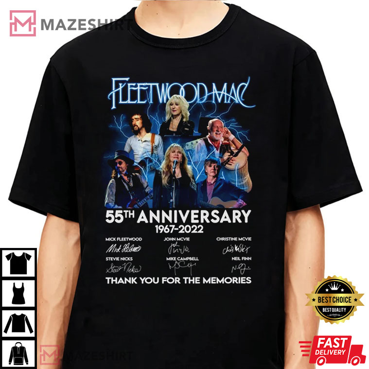 Fleetwood Mac 55th Anniversary 1967-2022 Signatures Best T-Shirt