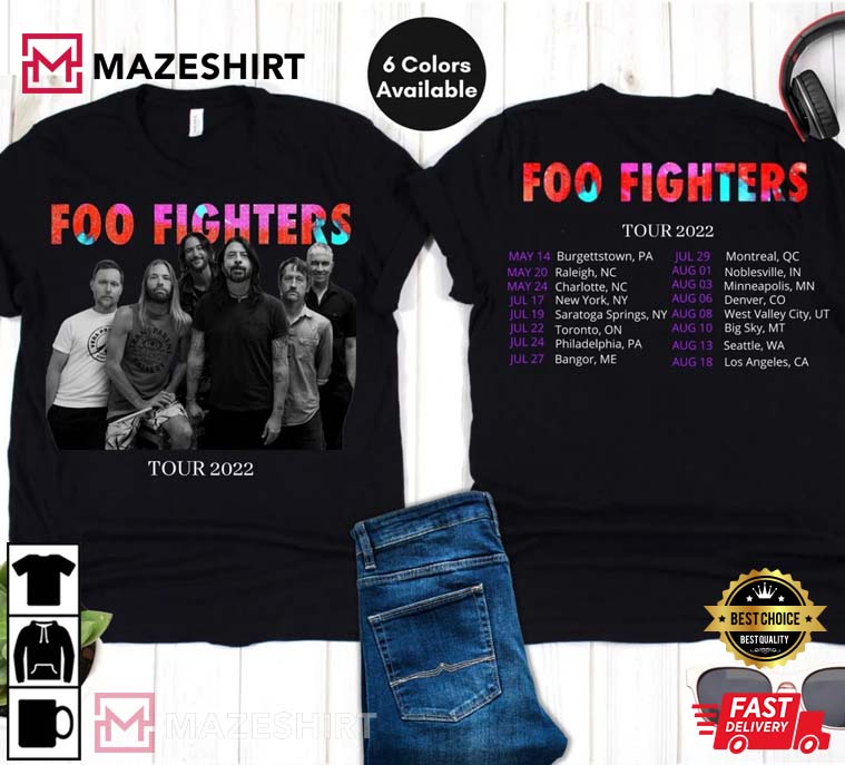 Foo Fighters Tour US Stadium 2022 Taylor Hawkins Gift For Fan T-Shirt