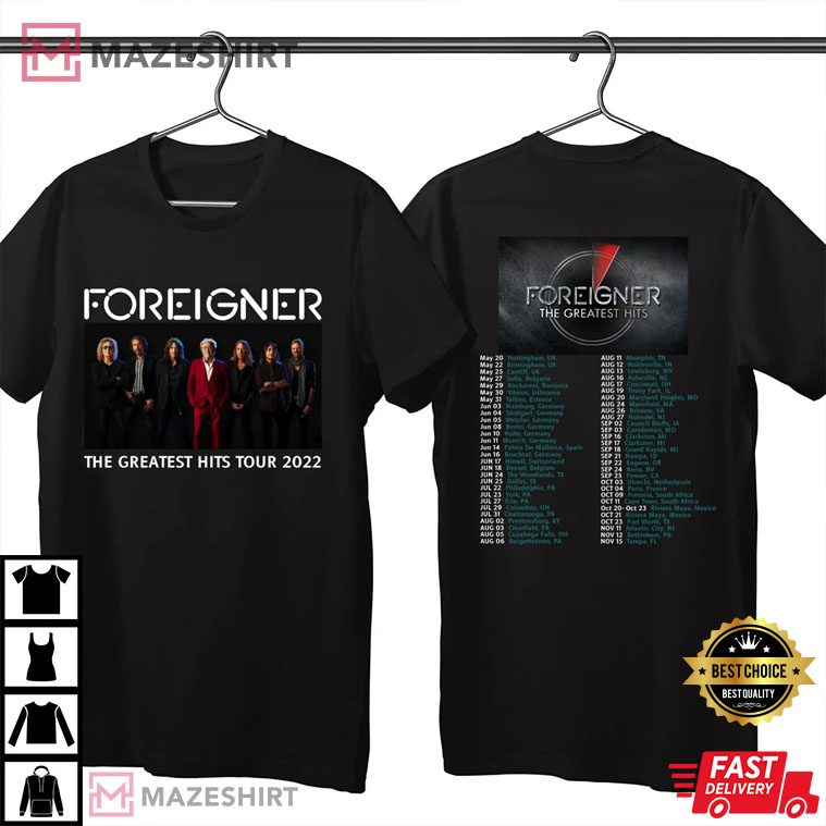 Foreigner The Greatest Hits Tour 2022 T-Shirt