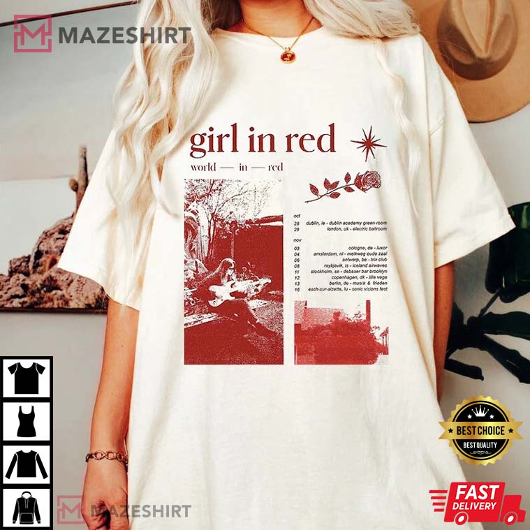 Girl In Red Tour 2022 Gift For Fan T-Shirt