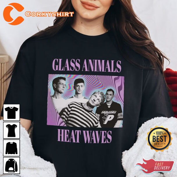 Glass Animals Heat Waves Vintage Bootleg T-shrt