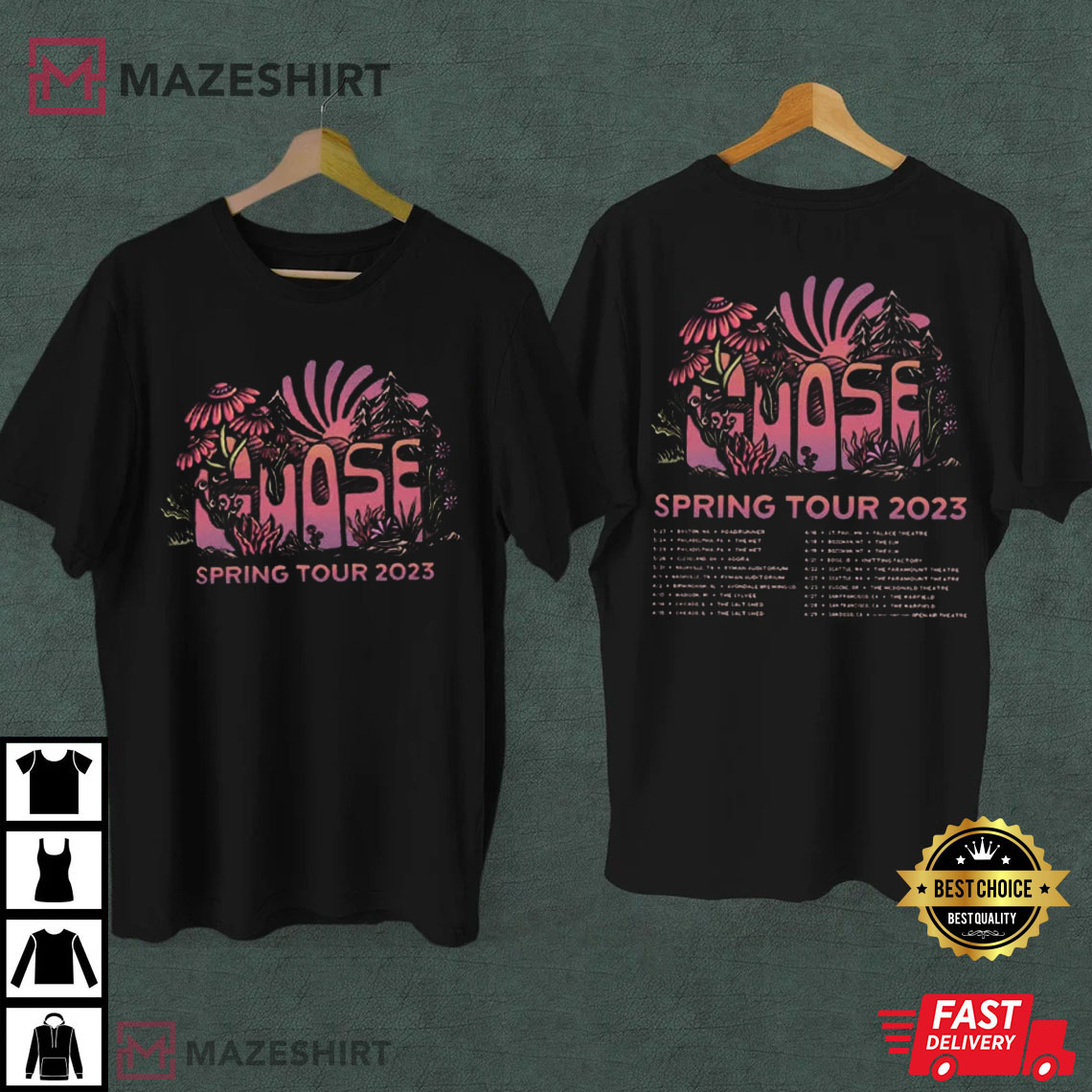 Goose Band Spring Tour 2023 Concert Fan Gift T-Shirt