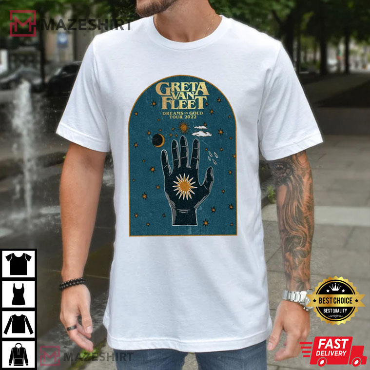 Greta Van Fleet Dream In Gold Tour 2022 Best T-Shirt