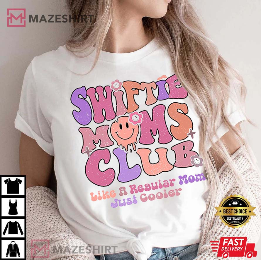 Groovy Swiftie Moms Club, Swiftie Fan T-Shirt