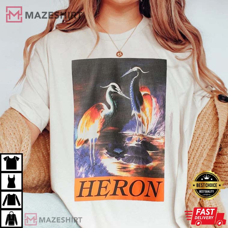 Heron Preston With Maxi Heron Print Gift T-shirt