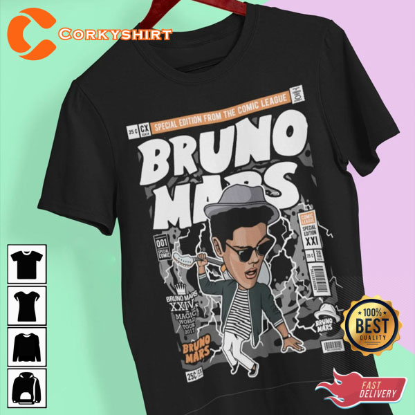 High Quality Bruno Pop Art Unisex GIft for Fans T-Shirt