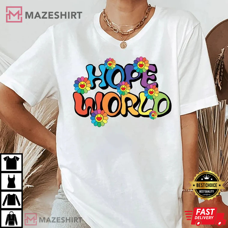 Hope World J-Hope Lollapalooza Hobi Flower Hope Gift For Fan