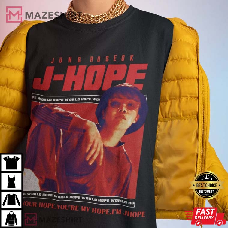 Hot J hope Vintage Bootleg Retro Photo BTS T-Shirt