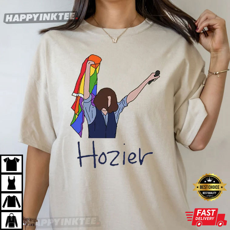 Hozier Concert Pride Flag T-Shirt