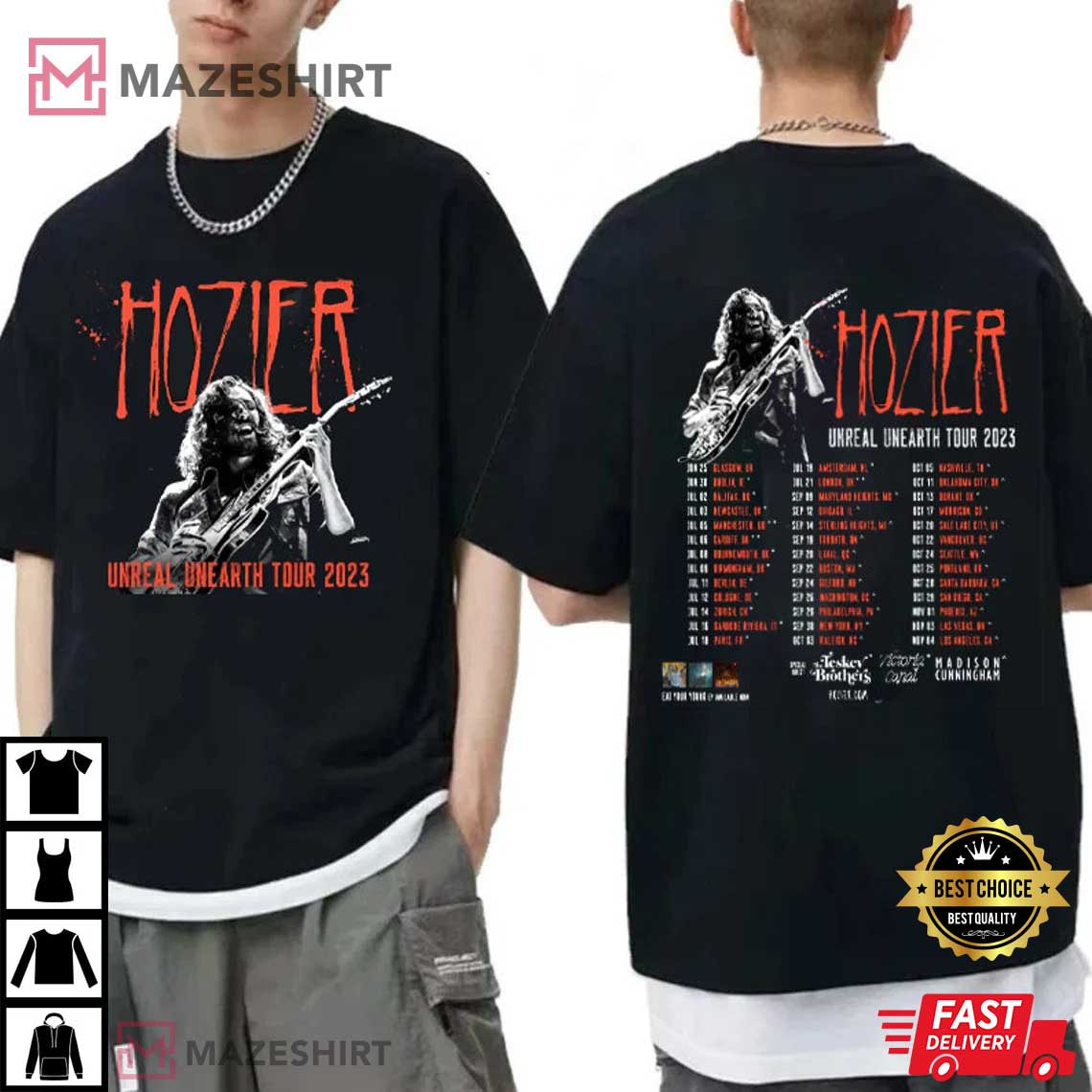 Hozier Unreal Unearth Tour 2023 Gift For Fan T-Shirt