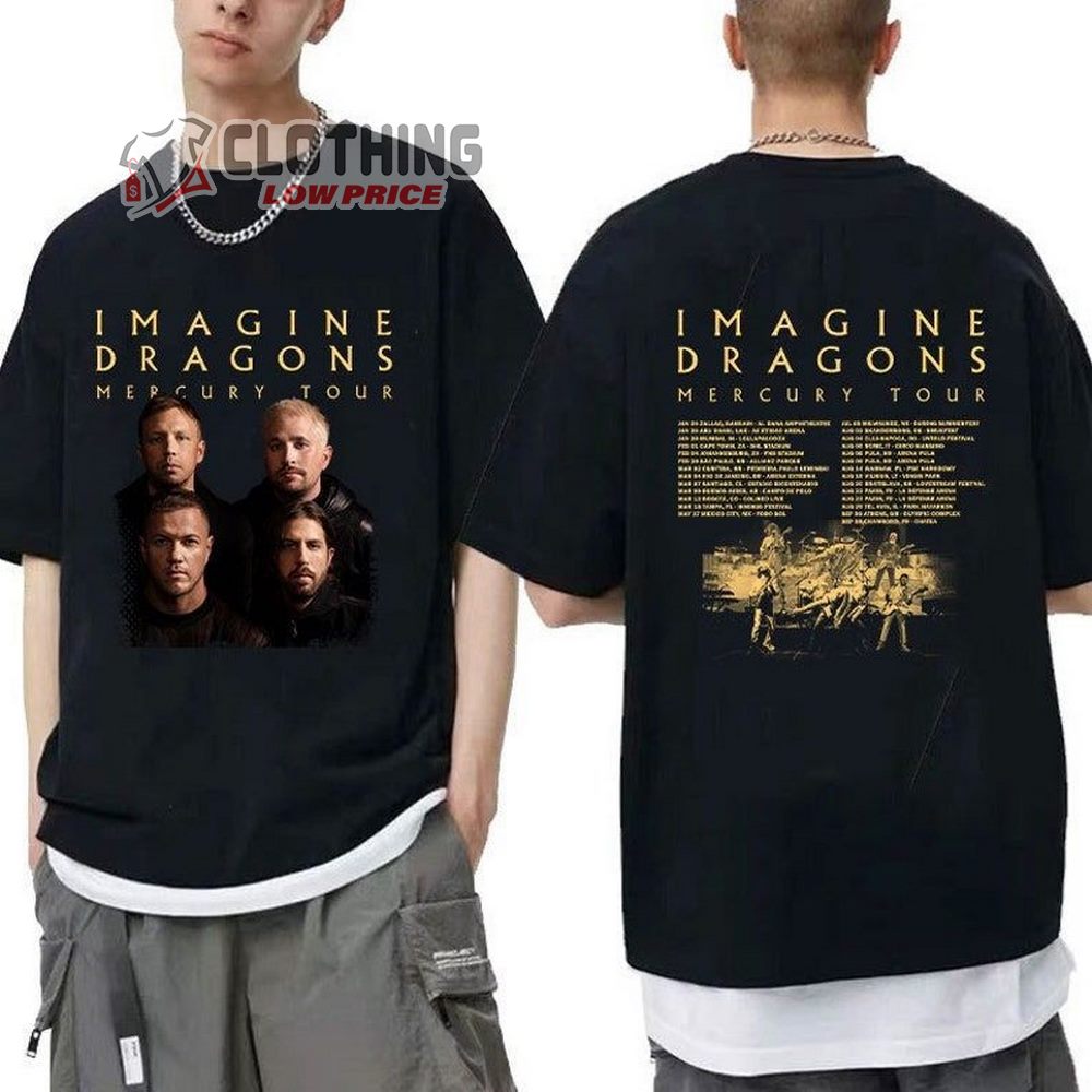 Imagine Dragon Mercury World Tour 2023 Unisex Shirt, Imagine Dragon Fan T-Shirt