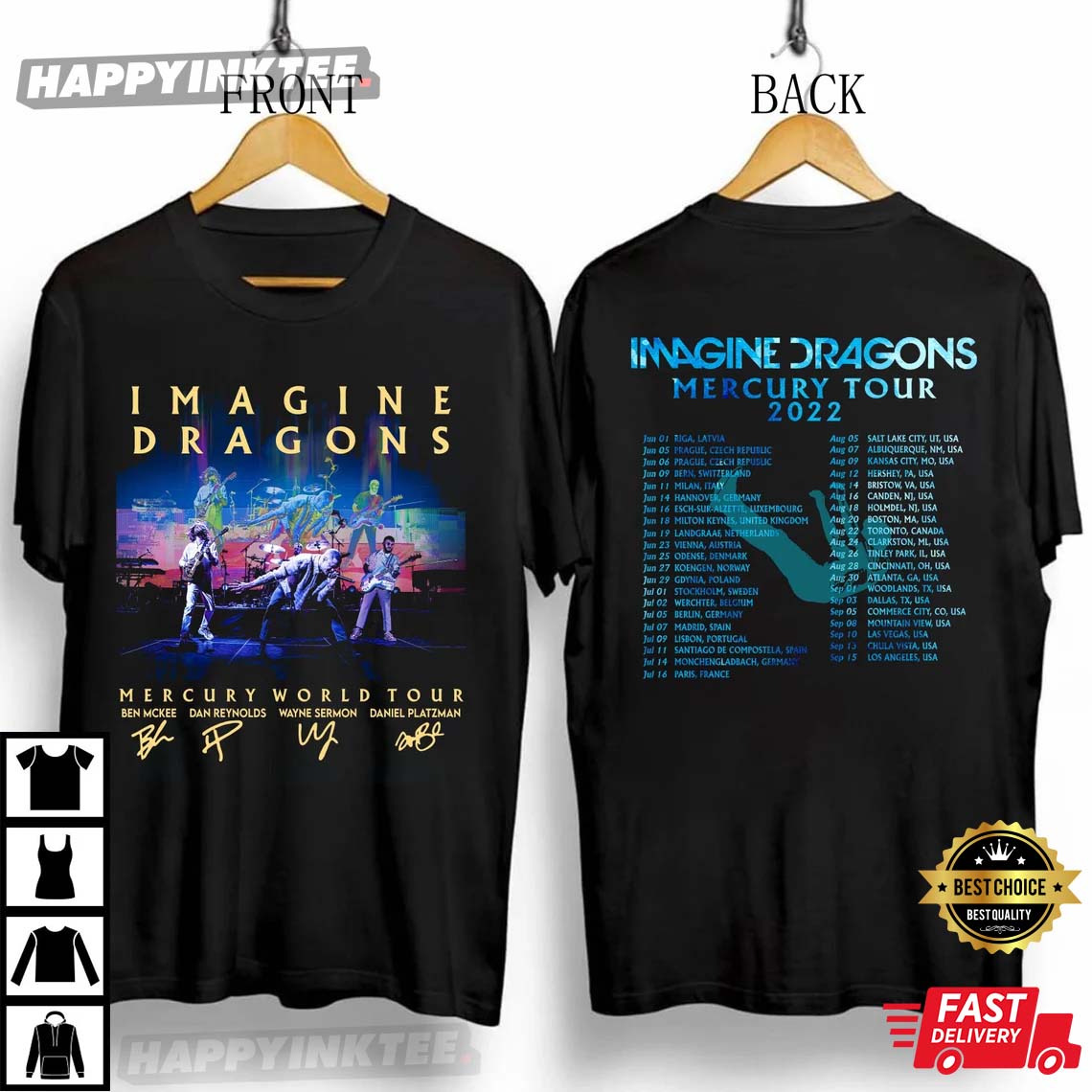 Imagine Dragons Mercury Tour Concert 2022 T-Shirt